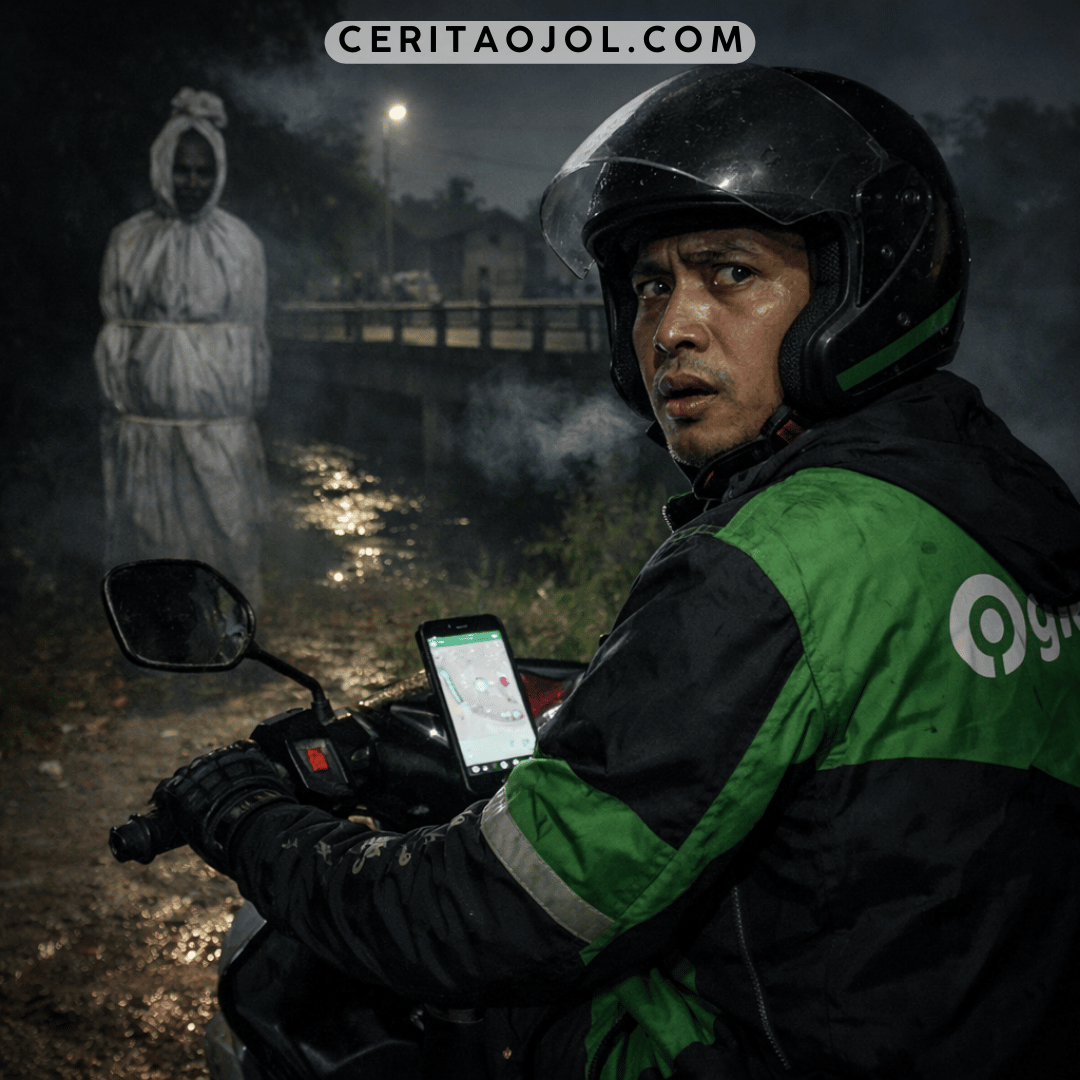 Cerita Horor Driver Ojol Bertemu Pocong dan Penumpang Gaib